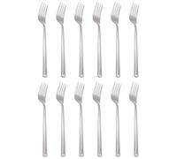 Argon Tableware Tondo Stainless Steel Dinner Forks - 21.5cm - Pack of 12 in Silver Argon Tableware Silver