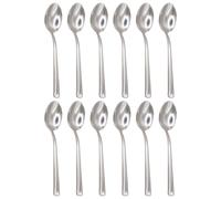 Argon Tableware Tondo Stainless Steel Teaspoons - 14cm - Pack of 12 in Silver Argon Tableware Silver