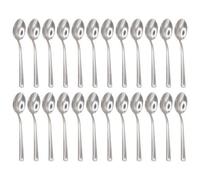 Argon Tableware Tondo Stainless Steel Teaspoons - 14cm - Pack of 24 - Silver Tea Spoons High Polished Metal Dishwasher Safe 24-Piece Tea Coffee Sugar Cutlery Set