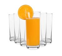 Argon Tableware Traditional Hiball Glasses - 360ml (12.25oz) Gift Box of 6 | Highball drinking glasses for cocktails gin tonic mixers soft drinks juice and home bar use durable glass tumblers