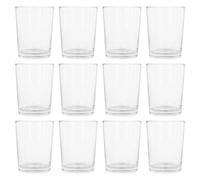 Argon Tableware Water Glasses Set of 12-230ml Clear Drinking Tumblers - Straight-Sided Everyday Glassware for Water, Juice & Cocktails - Durable Soda Lime Glass