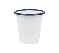 Argon Tableware White Enamel Tumbler - 300ml in Blue Argon Tableware Blue