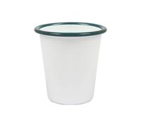 Argon Tableware White Enamel Tumbler - 300ml in Green Argon Tableware Green