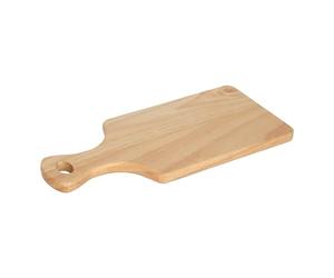 Argon Tableware Wooden Chopping Board with Handle - 34x16cm - Butchers Block Wood Cutting Board for Meat, Vegetables & Cheese - Charcuterie & Cheese Wood Chopping Mat for Kitchens