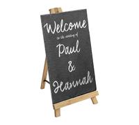 Argon Tableware Wooden Table Easel & Slate Board Set Argon Tableware Multicolor