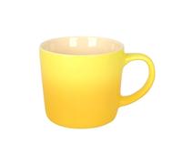 Argon Tableware Yellow Ombre Coffee Mug 330ml - New Bone China Tea Mug, Vegan Friendly Ceramic Cup, Glazed Stoneware Style Drinkware, Microwave Dishwasher Safe