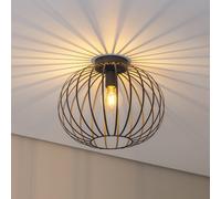 Argon Valor ceiling light, anthracite, steel, Ø 40 cm