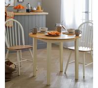 Argos Chicago Solid Wood 2-4 Seater Dining Table-Off White