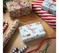 Argos Home 3 Rolls Christmas Wrapping Paper With 6 Tags