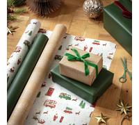 Argos Home 3 Rolls Traditional Christmas Wrapping Paper