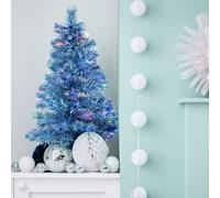Argos Home 3ft Fibre Optic Small Christmas Tree - Blue