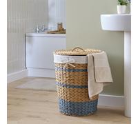 Argos Home 60 Litre Stripe Laundry Hamper - Natural