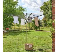 Argos Home 60m 4 Arm Multi Height Outdoor Rotary Airer Washing Line Set