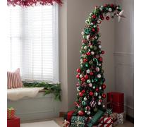 Argos Home 6ft Curved Top Slim Christmas Tree