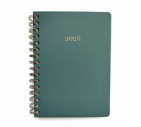 Argos Home A5 Day To Page Green Organiser Diary 2026