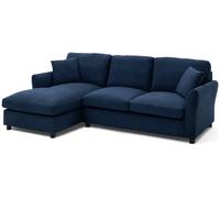Argos Home Aleeza Fabric Left Hand Corner Sofa - Navy