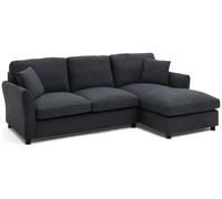 Argos Home Aleeza Fabric Right Hand Corner Sofa - Charcoal