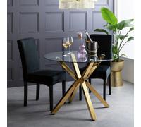 Argos Home Alice 4 Seater Dining Table - Gold