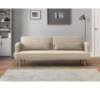 Argos Home Andy Fabric 3 Seater Clic Clac Sofa Bed - Natural