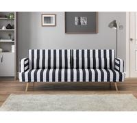 Argos Home Andy Fabric Clic Clac Sofa Bed - Black & White