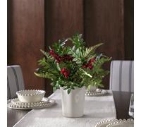 Argos Home Artificial Berry & Fern Bouquet in Ceramic Pot