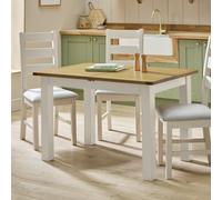 Argos Home Ashwell Extending 4 Seater Dining Table - Cream