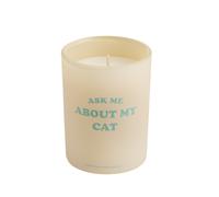 Argos Home Ask Me About My Cat Candle - Honey & Sandalwood