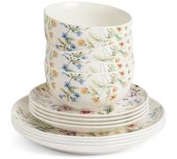 Argos Home Bee Floral 12 Piece Stoneware Dinner Set