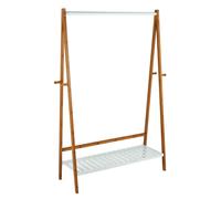 Argos Home Belvoir Clothes Rail with Shelf - Bamboo & White