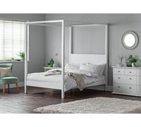 Argos Home Blissford 4 Poster Double Wooden Bed Frame - White
