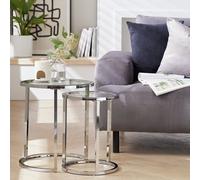 Argos Home Boutique Nest of 2 Tables - Silver