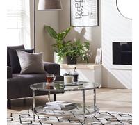 Argos Home Boutique Round Coffee Table - Silver