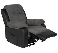 Argos Home Bradley Rise & Recline Chair - Charcoal & Black