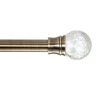 Argos Home Brass Extendable Curtain Pole - 110cm - 300cm