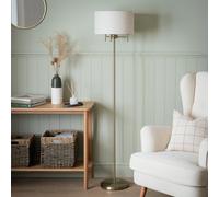 Argos Home Candelabra Brush Brass Stick Floor Lamp - Natural