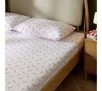Argos Home Candy Cane Print Fitted Sheet - King size