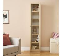 Argos Home Carla 1 Door Display Cabinet - Oak
