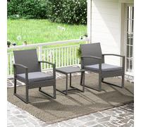 Argos Home Cento 2 Seater Rattan Effect Garden Bistro Set