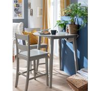 Argos Home Chicago Extending Grey Bar Table & 2 Grey Stools