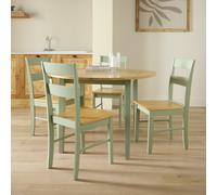 Argos Home Chicago Round Sage Green Dining Table & 4 Chairs