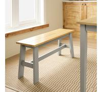 Argos Home Chicago Solid Wood Dining Bench - Grey