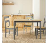 Argos Home Chicago Wooden 4 Seater Dining Table - Grey