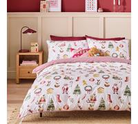 Argos Home Christmas Icons White Bedding Set - Toddler