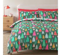 Argos Home Christmas Trees Green Bedding Set - Single