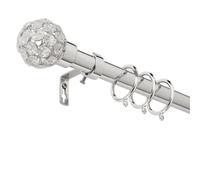 Argos Home Chrome Extendable Curtain Pole - 110cm - 300cm
