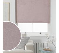 Argos Home Crushed Blackout Blush Pink Roller Blind - 120cm