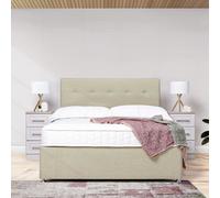 Argos Home Dalham Memory Kingsize 4 Drawer Divan Bed-Natural