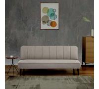 Argos Home Denzel Fabric Clic Clac Sofa Bed - Natural