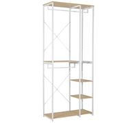 Argos Home Double 2 Rail 4 Shelf Wardrobe - White
