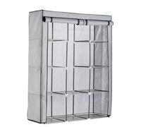 Argos Home Double Modular Fabrics Wardrobe - Grey and Black